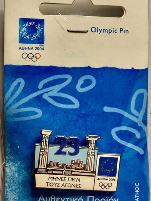 Athens 2004 Olympic Pin Limited Edition Countdown 23 Months