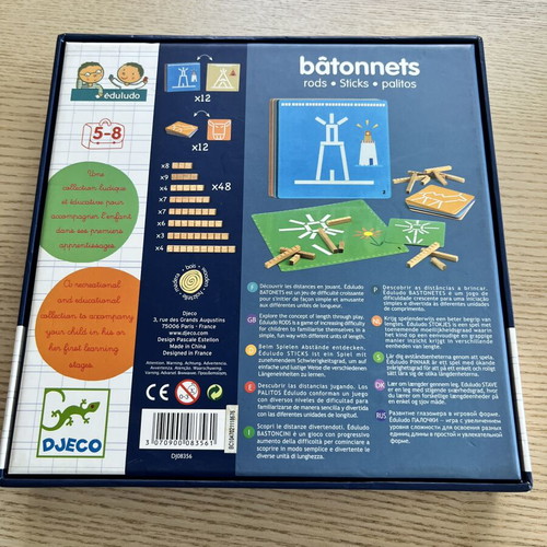 Djeco Batonnets Educational Game like new