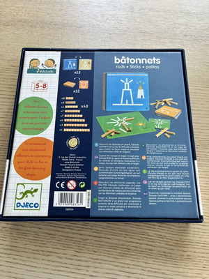 Djeco Batonnets Educational Game like new