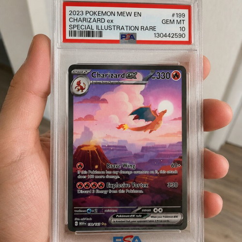 Pokémon Charizard EX card PSA 10 like new