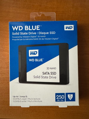 WD Blue SSD 250GB μεταχειρισμένο, 92% υγεία