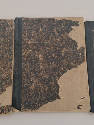 3 volumes of Megali Stratiotiki kai Nautiki Egkyklopaideia magazine used, 1927-1929