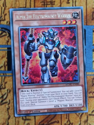 Alpha The Electromagnet Warrior κάρτα Yu-Gi-Oh! σαν καινούργιο