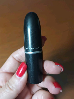 Mac matte lipstick Danger used, classic red