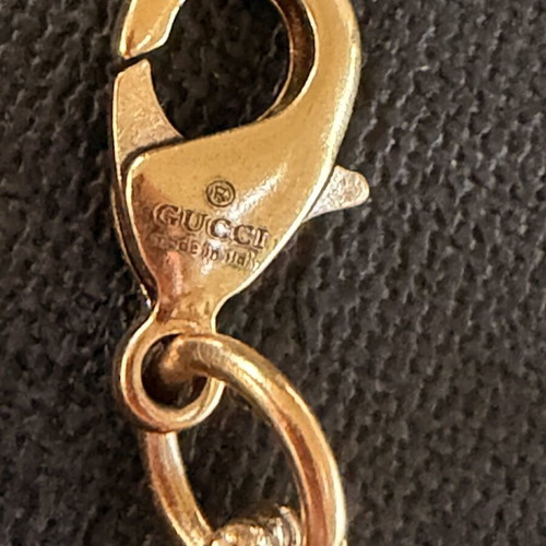 Gucci GG necklace and bracelet set gold tone new