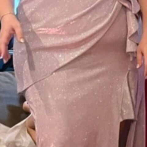 Dress for wedding or baptism plus size, like new, pink and gold