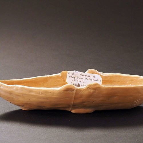Clay handmade boat used