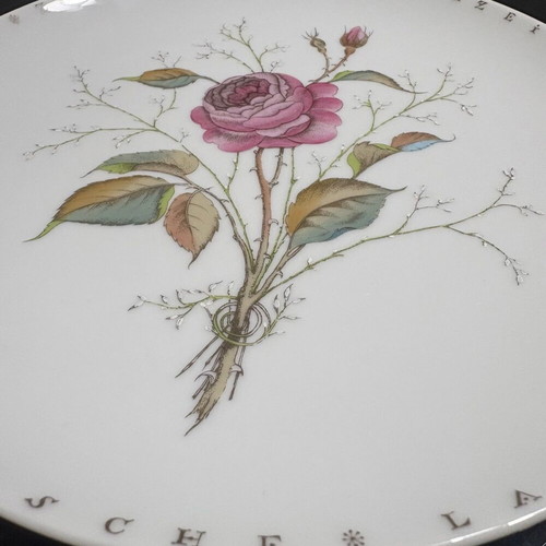 Porcelain decorative wall plate Fürstenberg “Golden Wedding” like new