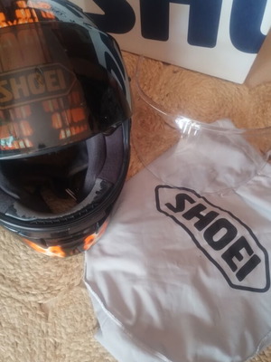 Shoei helmet small used with case and extra visor