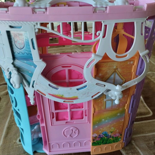 Barbie Princess Dreamtopia castle used with missing parts