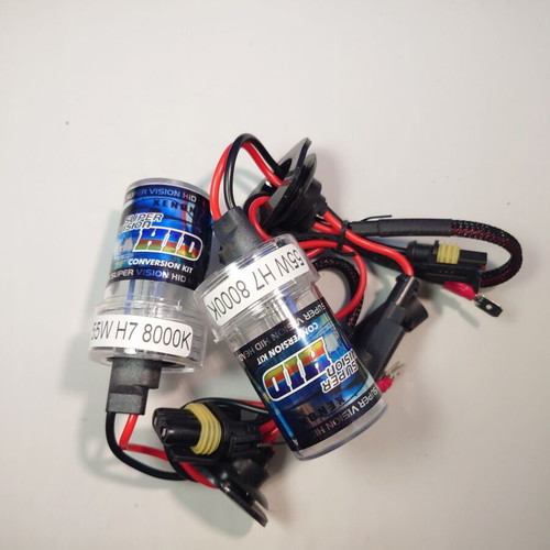 Xenon Super Vision car lamp set 2 H7 55w 8000k new