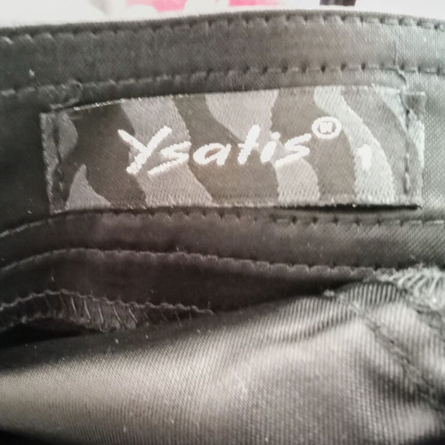 Ysatis satin evening dress S like new, black