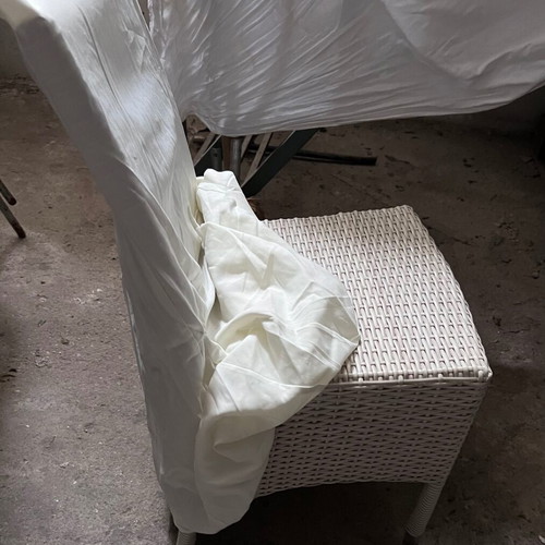 Chair covers used for receptions, ecru, pack of 140 pcs