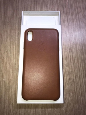 Γνήσια Δερμάτινη θήκη iPhone XS Max Καφέ Leather Case Saddle Brown MRWV2ZM/A