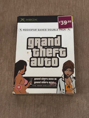 Grand Theft Auto Double Pack Xbox Original used, English complete