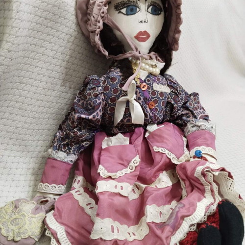 Handmade old doll like new, antique