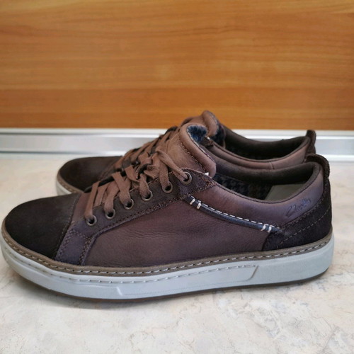 Clarks Lorsen Edge men's sneakers size 41 like new, brown