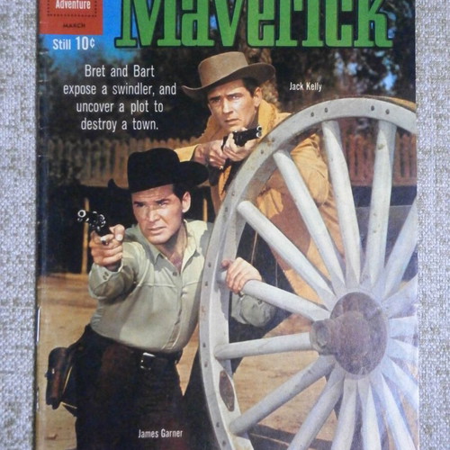Maverick DELL Western comics used, pack of 5, English