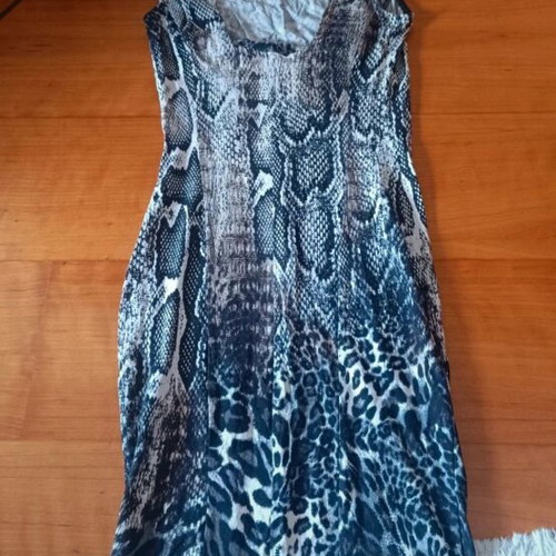 Dress like new, size S, black and brown