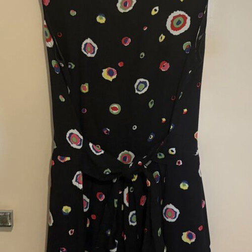 Mexx romper with printed fabric belt, size Large 40, like new