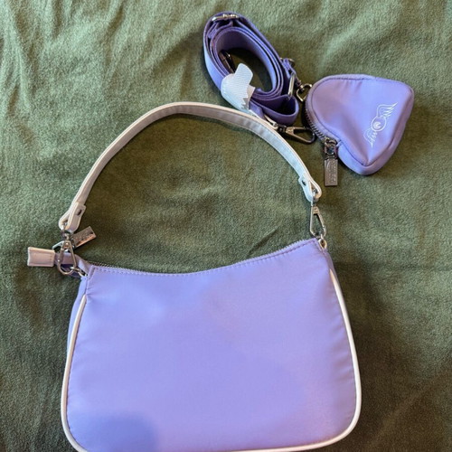 Von Dutch Y2K bag purple like new with 2 straps and mini wallet