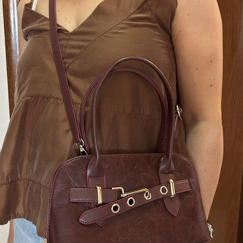 Trendyol small burgundy crossbody bag