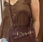 Trendyol small burgundy crossbody bag