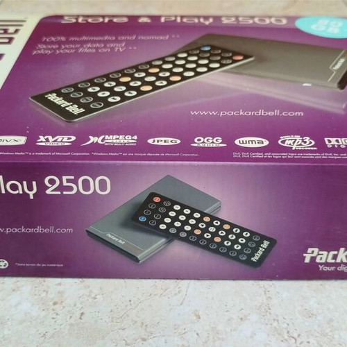 Media Player Packard-Bell Store & Play 2500 like new, complete pack without disk