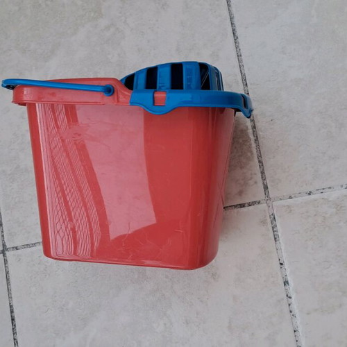 Toy basket with wheels and bucket used
