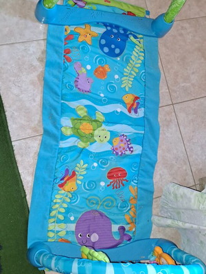 Baby activity play mat used, Fisher Price