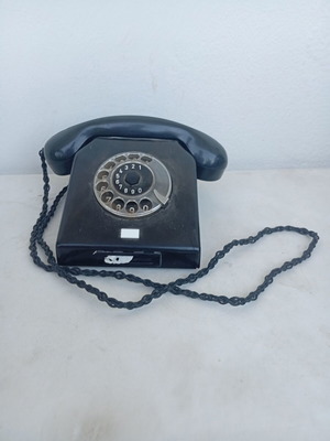 Vintage telephone black from East Germany used