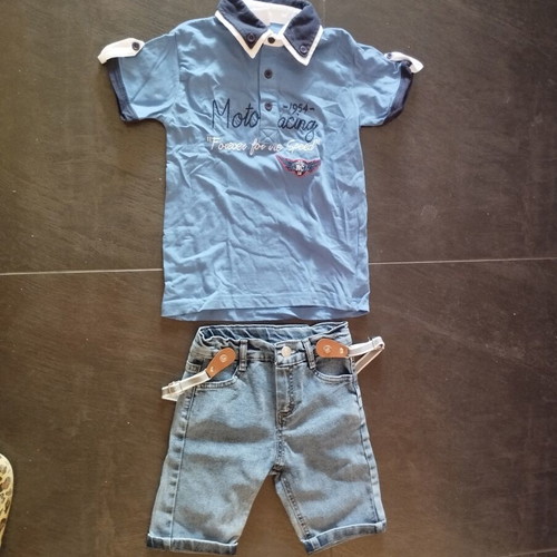 Hashtag boys' set size 5 like new, blue