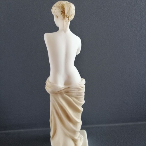 Aphrodite statue alabaster used, height 24 cm