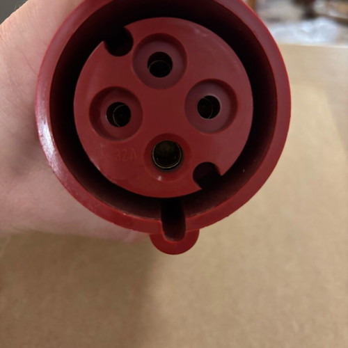 32A industrial three-phase 4 pin 6h plug like new