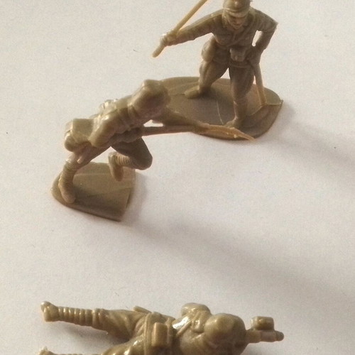 Japanese Officer Figure like new set with 4 Solpa soldiers