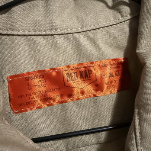 RedKap large beige men's shirt