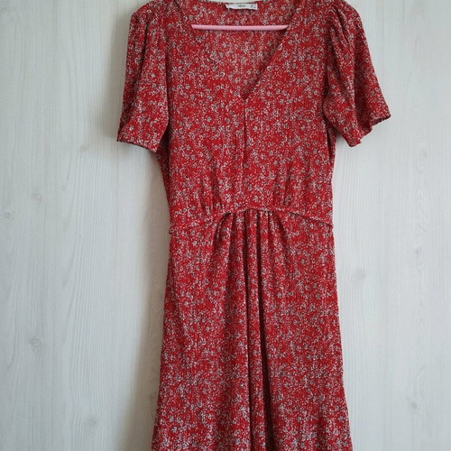 Mango dress used, airy red