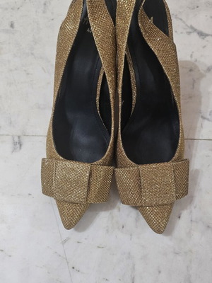 H&M mules like new, gold, heel height 11cm, size 40