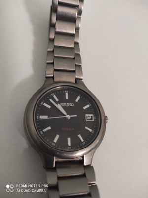 Seiko Vintage 1997 Quartz 7N42-8100 Titanium αντρικό ρολόι μεταχειρισμένο