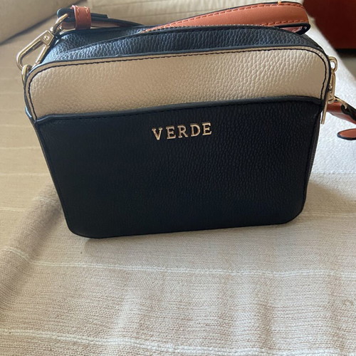 Verde crossbody bag like new, small, white and blue