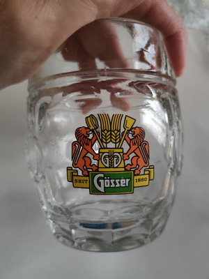 Gösser Beer Glass 300ml like new, vintage 90s