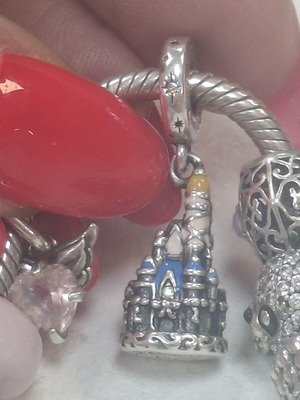 Pandora Disney Charm Walt Disney World 50 Cinderella's Castle like new