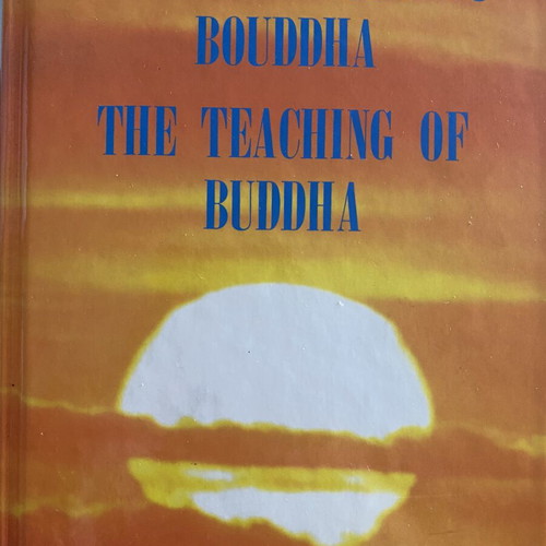 The Teaching of Buddha hardcover bilingual book like new