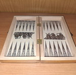 Mini chess set like new, complete and portable