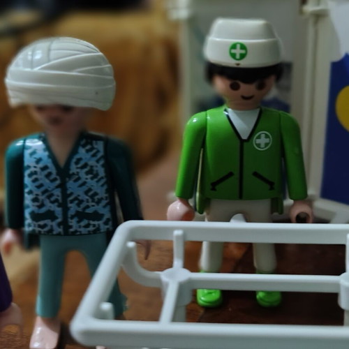 Playmobil hospital set with figures and accessories