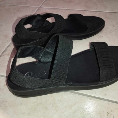 Parex black sandals like new, size 38