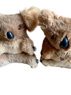 Musical Koalas used, 90's vintage, wind-up, set of 2