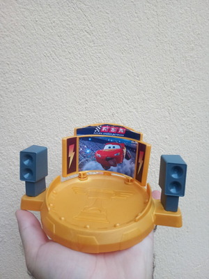 Disney Cars Hot Wheels winner's podium