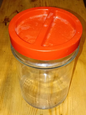 Glass jars used with lid, pack of 20, 5000ml