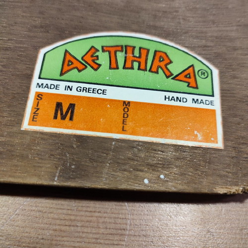 Vintage chalcography with Crete theme AETHRA used